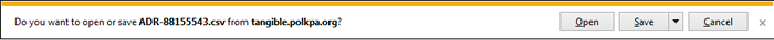 Internet Explorer File Download Notice