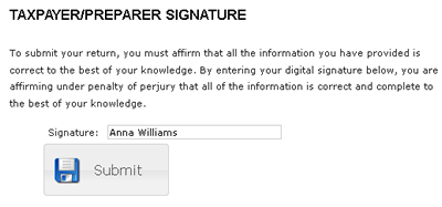 Taxpayer/Preparer Signature
